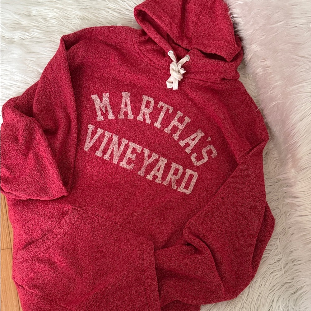 MV Sport “vintage look” Red Unisex Hoodie